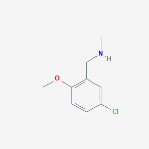 molecular formula C9H12ClNO B499877 N-(5-chloro-2-methoxybenzyl)-N-methylamine CAS No. 823188-85-8