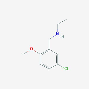 molecular formula C10H14ClNO B499878 N-(5-chloro-2-methoxybenzyl)ethanamine CAS No. 892587-96-1