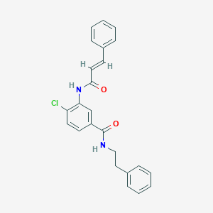 molecular formula C24H21ClN2O2 B499889 4-chloro-3-(cinnamoylamino)-N-(2-phenylethyl)benzamide 