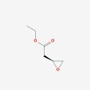 molecular formula C6H10O3 B049989 乙基 (S)-2-环氧乙酸酯 CAS No. 112083-63-3