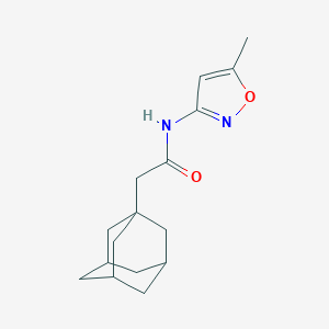 molecular formula C16H22N2O2 B499894 2-(1-adamantyl)-N-(5-methylisoxazol-3-yl)acetamide 