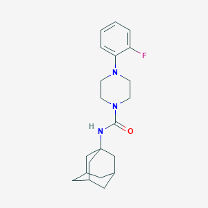 molecular formula C21H28FN3O B499895 N-(1-adamantyl)-4-(2-fluorophenyl)-1-piperazinecarboxamide 