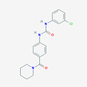 1-(3-Chlorophenyl)-3-[4-(piperidine-1-carbonyl)phenyl]urea