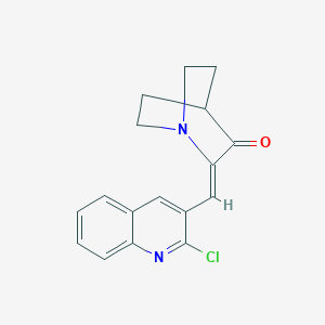 molecular formula C17H15ClN2O B499908 2-[(2-Chloro-3-quinolinyl)methylene]quinuclidin-3-one 