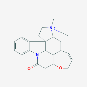 molecular formula C22H25N2O2+ B499911 6-Methyl-4a,5,5a,7,8,13a,15,15a,15b,16-decahydro-2H-4,6-methanoindolo[3,2,1-ij]oxepino[2,3,4-de]pyrrolo[2,3-h]quinolin-6-ium-14-one CAS No. 105730-37-8