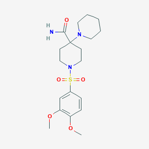 1'-[(3,4-Dimethoxyphenyl)sulfonyl]-1,4'-bipiperidine-4'-carboxamide