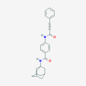 molecular formula C26H26N2O2 B499924 N-(1-adamantyl)-4-[(3-phenyl-2-propynoyl)amino]benzamide 