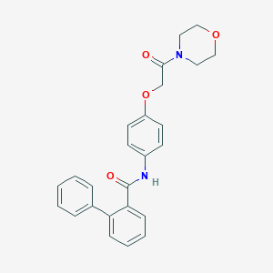 N-{4-[2-(morpholin-4-yl)-2-oxoethoxy]phenyl}biphenyl-2-carboxamide
