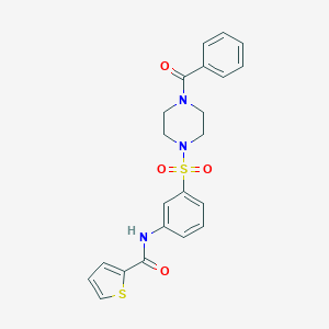 N-{3-[(4-benzoylpiperazin-1-yl)sulfonyl]phenyl}thiophene-2-carboxamide