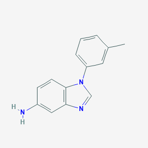 molecular formula C14H13N3 B499936 1-(3-methylphenyl)-1H-benzimidazol-5-amine CAS No. 887407-37-6