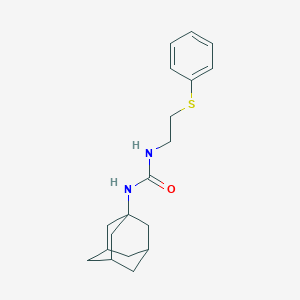 molecular formula C19H26N2OS B499937 N-(1-adamantyl)-N'-[2-(phenylsulfanyl)ethyl]urea 