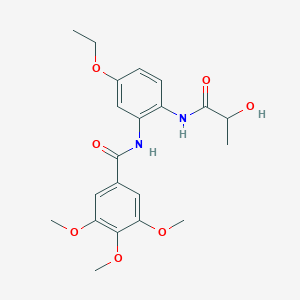 N-[5-ethoxy-2-(lactoylamino)phenyl]-3,4,5-trimethoxybenzamide