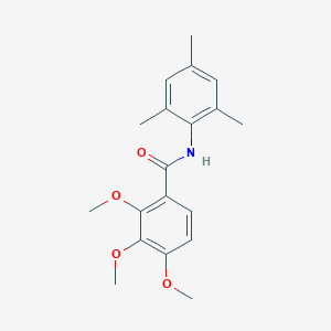 molecular formula C19H23NO4 B499952 2,3,4-trimethoxy-N-(2,4,6-trimethylphenyl)benzamide CAS No. 698987-09-6