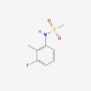 molecular formula C8H10FNO2S B499959 N-(3-fluoro-2-methylphenyl)methanesulfonamide 