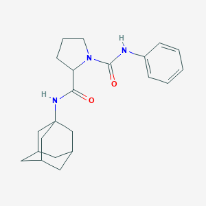 molecular formula C22H29N3O2 B499961 N~2~-(1-adamantyl)-N~1~-phenyl-1,2-pyrrolidinedicarboxamide 