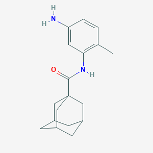molecular formula C18H24N2O B499963 N-(5-amino-2-methylphenyl)adamantane-1-carboxamide CAS No. 698985-04-5