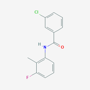 3-chloro-N-(3-fluoro-2-methylphenyl)benzamide
