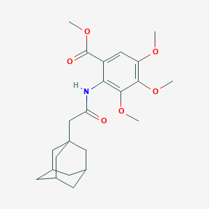 molecular formula C23H31NO6 B499968 Methyl 2-[(1-adamantylacetyl)amino]-3,4,5-trimethoxybenzoate 