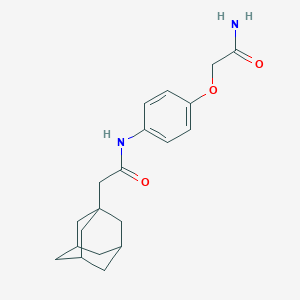 molecular formula C20H26N2O3 B499969 2-(1-adamantyl)-N-[4-(2-amino-2-oxoethoxy)phenyl]acetamide 