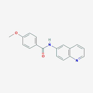 molecular formula C17H14N2O2 B499970 4-methoxy-N-quinolin-6-ylbenzamide 