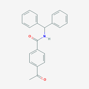 4-acetyl-N-benzhydrylbenzamide