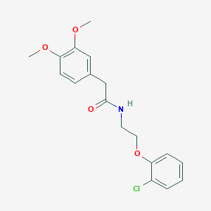 N-[2-(2-chlorophenoxy)ethyl]-2-(3,4-dimethoxyphenyl)acetamide