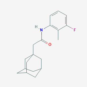 2-(1-adamantyl)-N-(3-fluoro-2-methylphenyl)acetamide