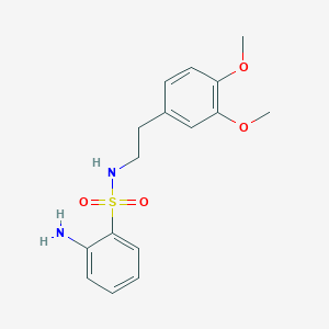 molecular formula C16H20N2O4S B499986 2-amino-N-[2-(3,4-dimethoxyphenyl)ethyl]benzenesulfonamide CAS No. 697229-50-8