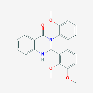 2-(2,3-dimethoxyphenyl)-3-(2-methoxyphenyl)-2,3-dihydro-4(1H)-quinazolinone