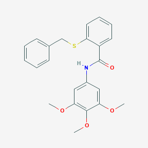 N-(3,4,5-Trimethoxyphenyl)-2-(benzylthio)benzamide