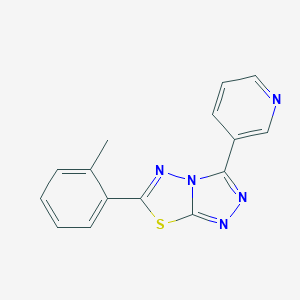 6-(2-Methylphenyl)-3-(3-pyridinyl)[1,2,4]triazolo[3,4-b][1,3,4]thiadiazole