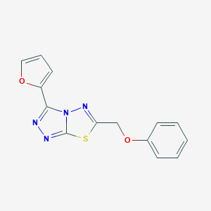 3-(2-Furyl)-6-(phenoxymethyl)[1,2,4]triazolo[3,4-b][1,3,4]thiadiazole