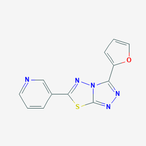 3-(2-Furyl)-6-(3-pyridinyl)[1,2,4]triazolo[3,4-b][1,3,4]thiadiazole