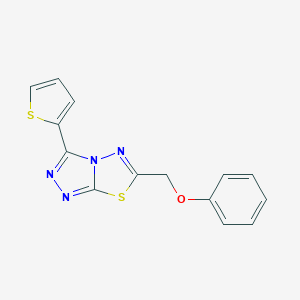 6-(Phenoxymethyl)-3-(thiophen-2-yl)[1,2,4]triazolo[3,4-b][1,3,4]thiadiazole