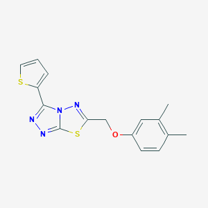 6-[(3,4-Dimethylphenoxy)methyl]-3-(thiophen-2-yl)[1,2,4]triazolo[3,4-b][1,3,4]thiadiazole