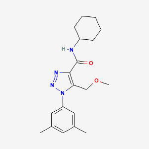 molecular formula C19H26N4O2 B5000143 N-cyclohexyl-1-(3,5-dimethylphenyl)-5-(methoxymethyl)-1H-1,2,3-triazole-4-carboxamide 