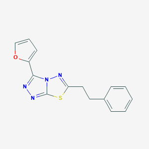 3-(2-Furyl)-6-(2-phenylethyl)[1,2,4]triazolo[3,4-b][1,3,4]thiadiazole