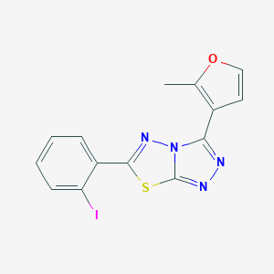 6-(2-Iodophenyl)-3-(2-methyl-3-furyl)[1,2,4]triazolo[3,4-b][1,3,4]thiadiazole