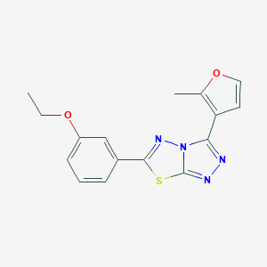 6-(3-Ethoxyphenyl)-3-(2-methylfuran-3-yl)[1,2,4]triazolo[3,4-b][1,3,4]thiadiazole