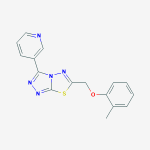 6-[(2-Methylphenoxy)methyl]-3-(3-pyridinyl)[1,2,4]triazolo[3,4-b][1,3,4]thiadiazole