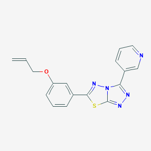 molecular formula C17H13N5OS B500045 Allyl 3-[3-(3-pyridinyl)[1,2,4]triazolo[3,4-b][1,3,4]thiadiazol-6-yl]phenyl ether 