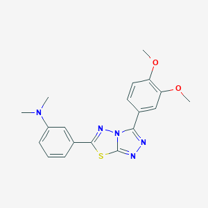 3-[3-(3,4-dimethoxyphenyl)[1,2,4]triazolo[3,4-b][1,3,4]thiadiazol-6-yl]-N,N-dimethylaniline
