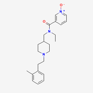 molecular formula C23H31N3O2 B5000902 N-ethyl-N-({1-[2-(2-methylphenyl)ethyl]-4-piperidinyl}methyl)nicotinamide 1-oxide 