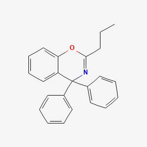 molecular formula C23H21NO B5000914 4,4-Diphenyl-2-propyl-1,3-benzoxazine 