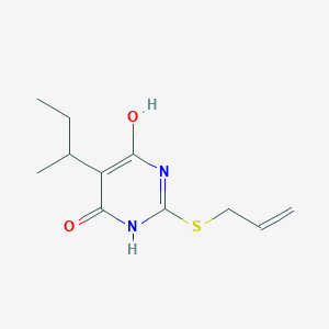 molecular formula C11H16N2O2S B5000940 5-butan-2-yl-4-hydroxy-2-prop-2-enylsulfanyl-1H-pyrimidin-6-one 