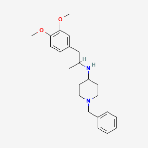 molecular formula C23H32N2O2 B5000984 1-benzyl-N-[1-(3,4-dimethoxyphenyl)propan-2-yl]piperidin-4-amine 