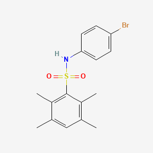 molecular formula C16H18BrNO2S B5001018 N-(4-bromophenyl)-2,3,5,6-tetramethylbenzenesulfonamide 