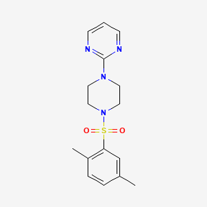 molecular formula C16H20N4O2S B5001043 1-[(2,5-DIMETHYLPHENYL)SULFONYL]-4-(2-PYRIMIDINYL)PIPERAZINE 