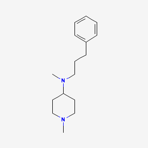 molecular formula C16H26N2 B5001085 N,1-dimethyl-N-(3-phenylpropyl)-4-piperidinamine 