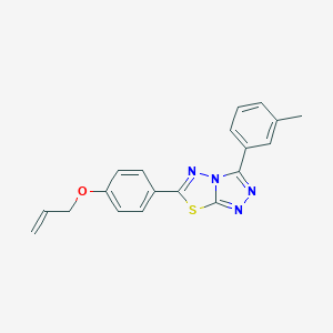molecular formula C19H16N4OS B500111 3-(3-Methylphenyl)-6-[4-(prop-2-en-1-yloxy)phenyl][1,2,4]triazolo[3,4-b][1,3,4]thiadiazole 